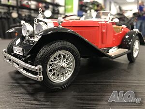 BBURAGO метална колекционерска количка MERCEDES BENZ SSK 1928г. 1:18