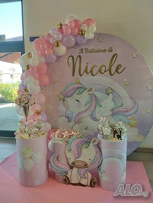 Украса за рожден ден Еднорог Unicorn