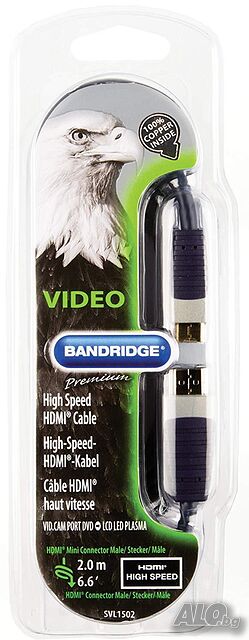 Високоскоростен HDMI мини кабел 2.0 M - SVL1502 Bandridge