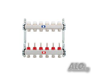 Колекторна група за подово отопление от 2 до 10 ИЗВОДА 1″х3/4″ EUROKONUS