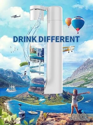 Машина за газирана вода в домашни условия ТИГТАГ Drink Different