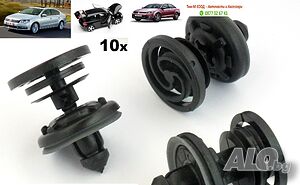 10броя Щипка, тапицерия за VW Passat 2011-2013, VW Golf 2009-2013, VW Jetta 2011-2013