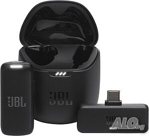 Безжичен микрофон брошка JBL Quantum Stream Wireless USB-C за Android,iPhone 15,iPad