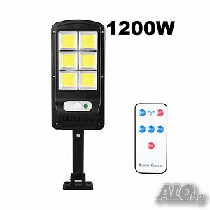 1200W соларна лампа със 96 COB LED диода с 3 режима