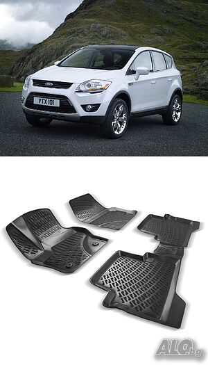 Гумени стелки RizLine съвместими с Ford Kuga 2008-2012
