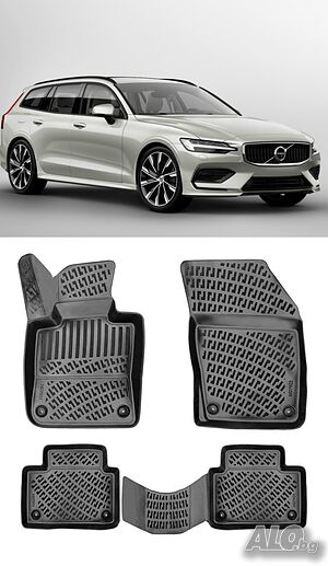Гумени стелки RizLine съвместими с Volvo V60 2018-