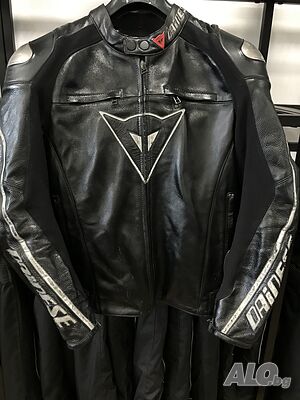 Кожено яке за мотор DAINESE AVRO D1 размер 50-M, оригинално, гърбица