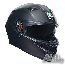 Мото каска AGV K3 E2206 BLACK MATT 2024, размер XS 53-54см. очилa