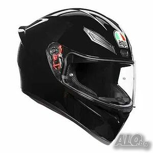 Топ Цена Мото Каска AGV K1 S E2206 - BLACK GLOSS, разм.XS,S,L,XL,XXL NEW