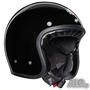 Мото каска AGV Legends X70 - Моно черен, размер S 55-56см,NEW