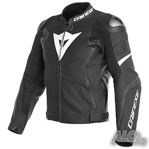 ТОП ЦЕНА Кожено мото якеза мотор DAINESE AVRO 4 BLACK/WHITE 54-L,NEW