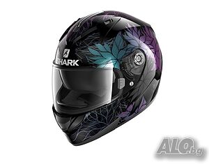 Каска за мотор SHARK RIDILL 1.2 NELUM PURPLE XS 53-54см вградени очила