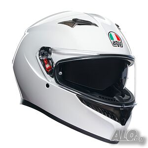 Мото каска AGV K3 E2206 WHITE GLOSS 2024, размер XL 61-62см. NEW