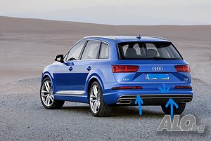 Лайстна за задна броня Audi Q7, 2016-2019г. S-line sq7