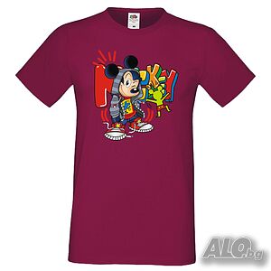 Мъжка тениска Mickey Teenager Подарък, Изненада, Рожден ден