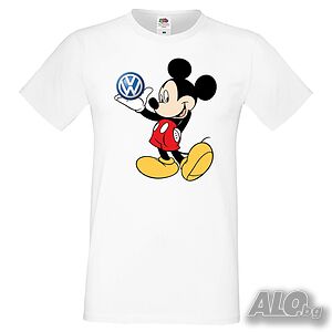 Мъжка тениска Mickey Mouse VW Подарък, Изненада, Рожден ден