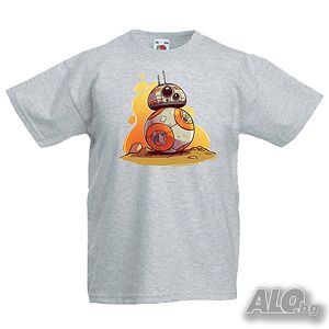 Детска Тениска Star Wars BB-8, Игра, Изненада, Подарък, Празник, Повод