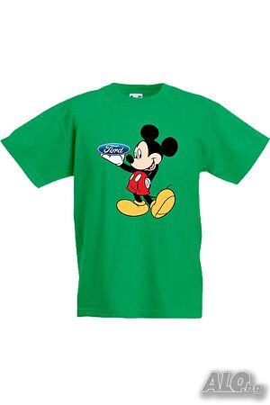 Детска Тениска Mickey Mouse Ford, Игра, Изненада, Подарък, Празник, Повод