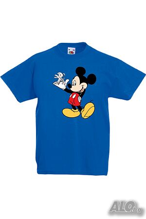 Детска Тениска Mickey Mouse Peugeot, Игра, Изненада, Подарък, Празник, Повод