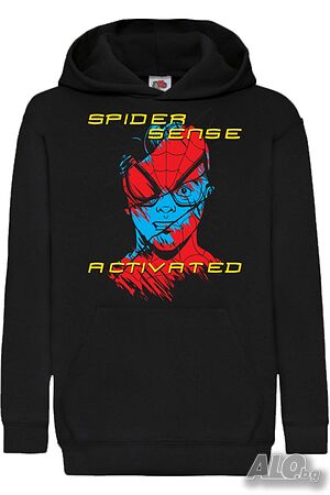 Детски Суитчър/Суитшърт Spider-man Spider Sense Activated, Игра, Подарък, Изненада, Забавление, Рожден Де