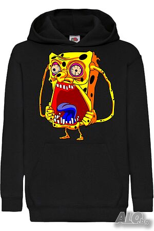 Детски Суитчър/Суитшърт SpongeBob Zombie 6, Игра, Подарък, Изненада, Забавление, Рожден Ден