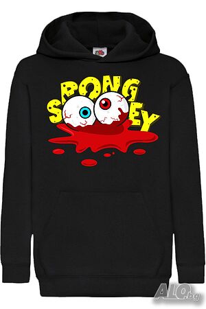 Детски Суитчър/Суитшърт SpongeBob Zombie 8, Игра, Подарък, Изненада, Забавление, Рожден Ден