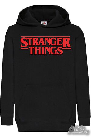 Детски Суитчър/Суитшърт tranger Things Logo, Игра, Подарък, Изненада, Забавление, Рожден Ден