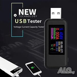 10 в 1 USB тестер DC Цифров измервател на текущо напрежение, амперметър, волтметър