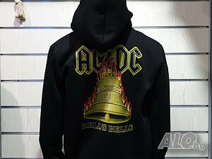 Нов мъжки суичър с ЦИП на AC/DC, GUNS N’ROSES, METALLICA, NIGHTWISH, MOTORHEAD, Iron Maiden