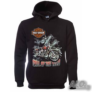 Нов мъжки суичър с дигитален печат Motor Harley Davidson Cycles - Call of the wild