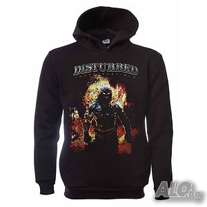 Нов детски суичър с дигитален печат на музикалната група Disturbed (Дистърбт)