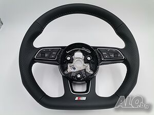 НОВ OE Audi S Line Мулти Спортен Волан Перфо Кожа A1 Q2 81A419091AC