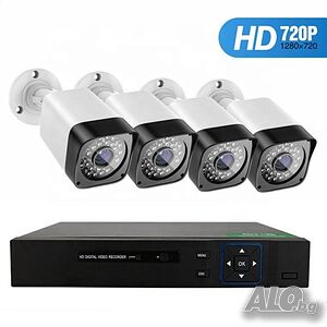 Комплект Видеонаблюдение 4 бр. камери DVR