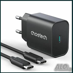 Choetech PPS USB-C PD Wall Charger 25W захранване за ел. мрежа с USB-C