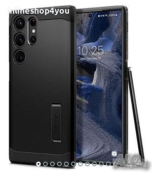 Оригинален Кейс Spigen TOUGH ARMOR за Samsung Galaxy S23 ULTRA Черен