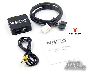 WEFA USB AUX интерфейс за Toyota RAV4 Avensis Yaris Lexus 6+6 тойота