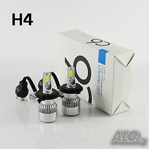 LED Диодни Крушки H4 - 72W цена за комплект 2бр