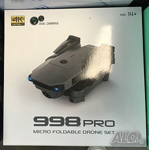 Дрон 998PRO 4К HD Wifi с двойна широкоъгълна камера+дистанционно