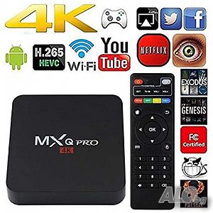 Тв бокс MXQ PRO с 1GB RAM, 8GВ ROM, WiFi, 4K + телевизии и филми