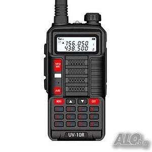 Baofeng BF-UV10R Двубандова Радиостанция 10W 128 канала VHF UHF С Антена и Слушалки