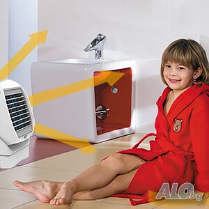 Мобилен охладител Air Cooler 2 в 1 - климатик и вентилатор в едно