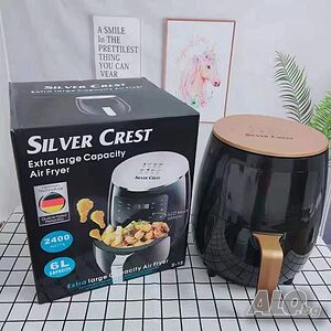 Фритюрник с горещ въздух Silver Crest 3.5 литра, Еър фрайър - Уред за готвене с горещ въздух 2400 W