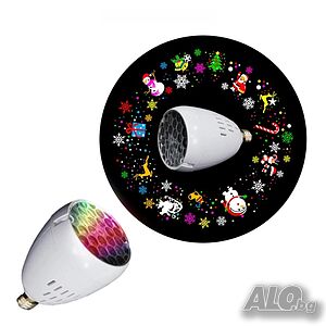LED Проекторна Лампа XL-725 с Коледни и Хелоуин Мотиви - Празнична Атмосфера | Осветление | Смолян