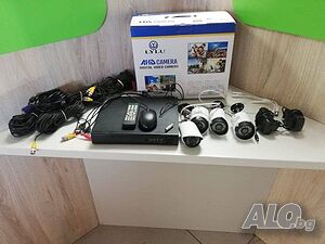 Комплект за Видеонаблюдение Lylu AHD, HD, IR, 4 Камери