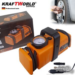 Компресор за Гуми KraftWorld / 7 Bar / 12V и 220V