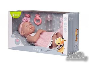 Детска Играчка Розово Бебе, 35см, Кукла Pure Baby