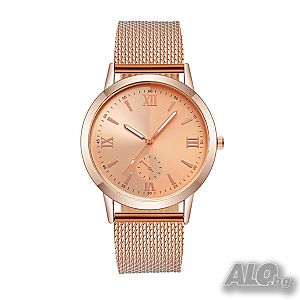 НОВ луксозен кварцов часовник Unisex Rome Dial