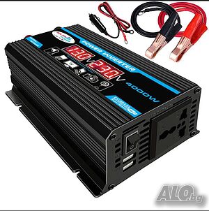 4000W ВИСОКОКАЧЕСТВЕН надежден инвертор 12/24-> 220V със защити