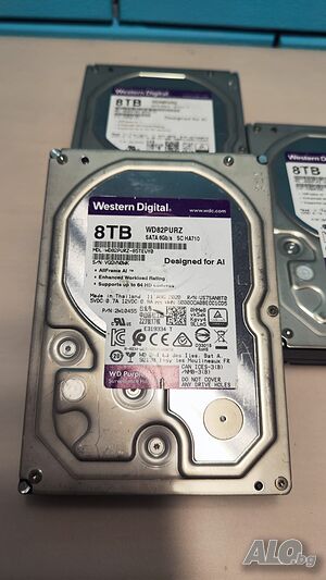 WD Purple HDD 8TB - Твърди дискове / Хард диск за компютър / DVR - NVR