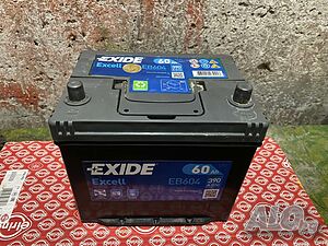 Почти нов акумулатор Exide 60 амп/ч 390 А R+ Азиатка с гаранция